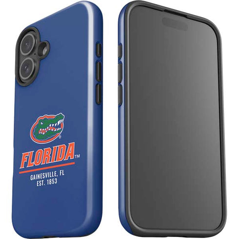 University of Florida Gainesville Est 1853 Blue iPhone 16 Plus Impact Case